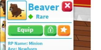 Beaver (Rare)-Adopt me