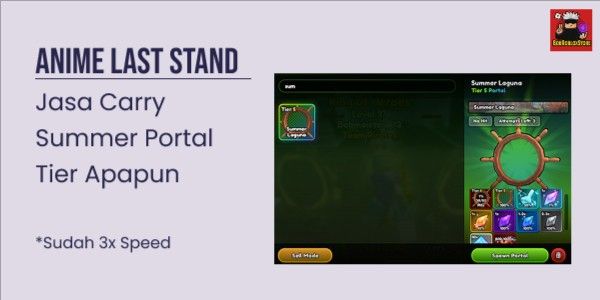 Carry Summer Portal - Any Tier - Anime Last Stand