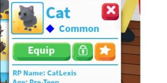Cat (Common)-Adopt me