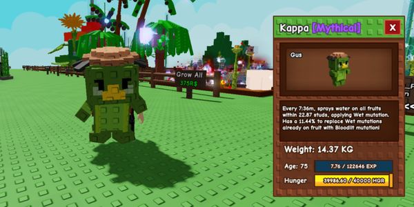 Kappa Age 75 - Grow A Garden
