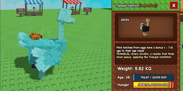 Tranquil Ostrich - Grow a Garden