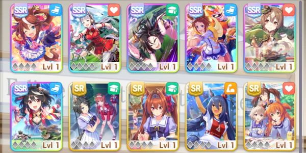 Uma Musume | 6 SSR Support Kitasan Black, Satono Diamond, 2 other SSRs #12