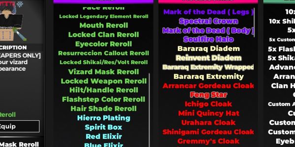 Weapon Appearance Reroll (SOUL REAPER) | TYPE://SOUL