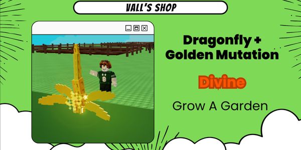 Golden Dragonfly (Mutation) - Divine - Grow A Garden
