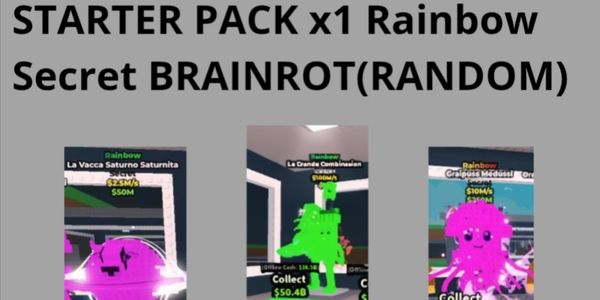 AKUN STARTER PACK RANDOM BRAINROT SECRET MUTATING RAINBOW!