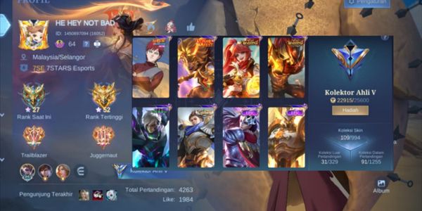 Mobile Legends Account MLBB Account #148