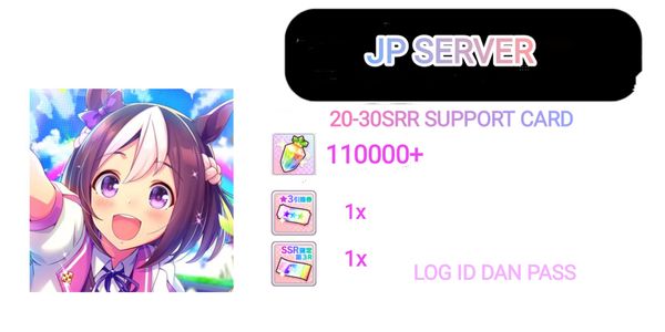 [Japan Server] Reroll account Uma Musume 110k carrots #2