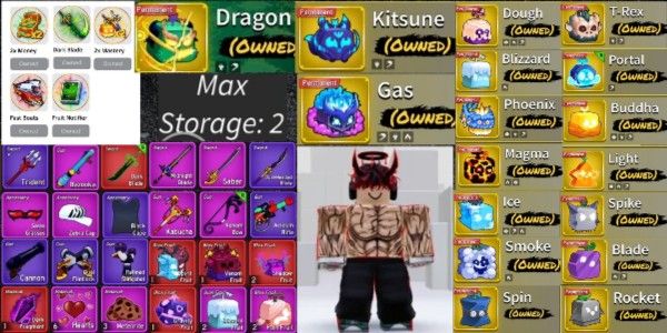 Account Lv 1867 | 17 Permanent | 5 Gamepass | V3 Race Angel | 2 Storage Fruit | Cool Avatar | See Image and Description for More Details