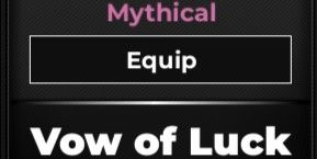 Vow of Luck