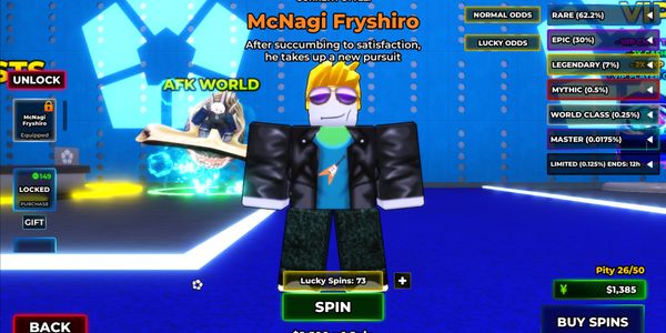 Akun Blue Lock Rivals + Basketball Zero Style Mcnagi + Tatlis & Basketball God