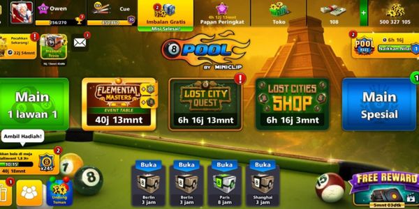 akun + coin 500m 