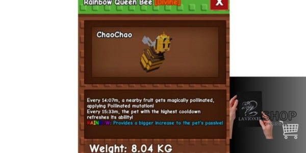 RAINBOW QUEEN BEE (DIVINE) - GROW A GARDEN - RBL