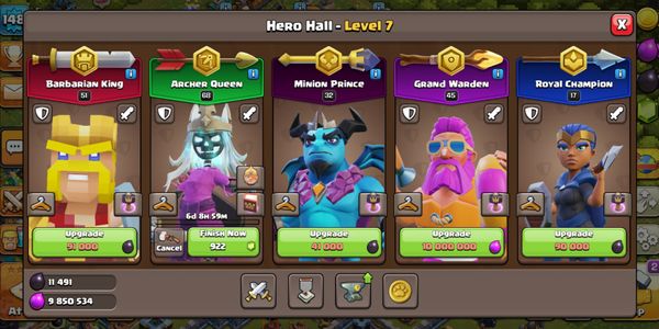 Town Hall 13 High Level Hero Cheapest