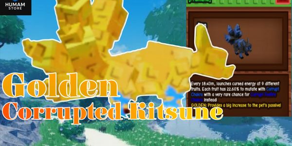 Golden Corrupted Kitsune | Grow A Garden