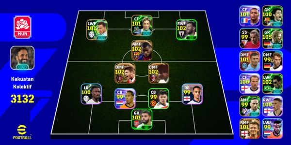 eFootball Mobile Account Rating 3132 + POTW Lionel Messi