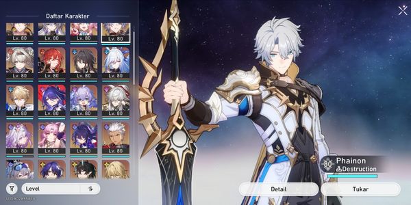 ENDGAME ACCOUNT (ASIA) - 16 Limit 9 Sign, Castorice Sign, Hyacine Sign, KINGYUAN Sign || Premium Team || For more details, check the description (All Unset)