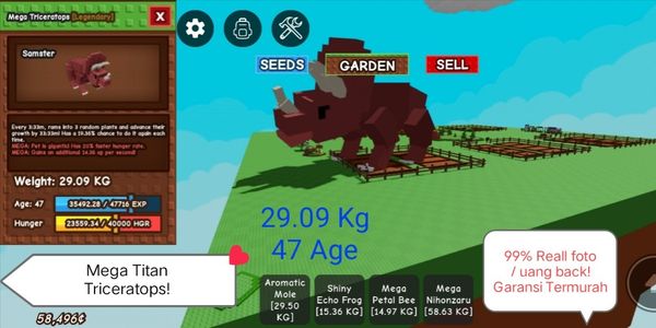 MEGA TITAN TRICERATOPS | WARRANTY VIA GIFT!