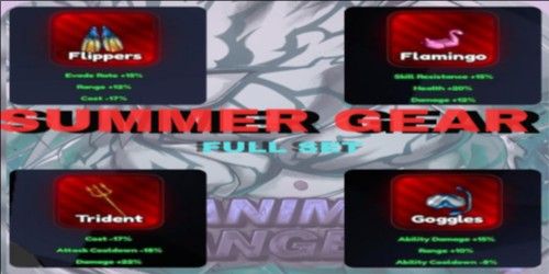 Summer Gear Set / Summer Gear / Summer gear set / Summer gear - Anime Rangers X