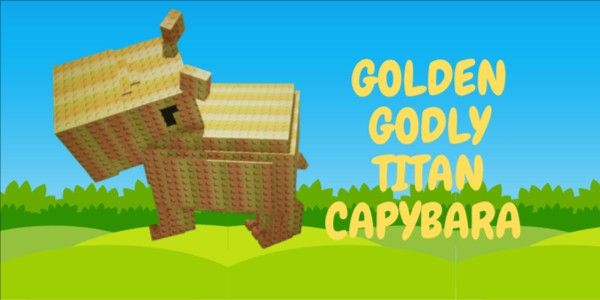 Golden Titan Capybara - Grow a Garden