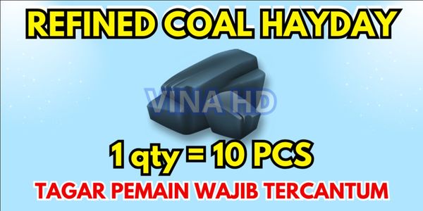 Refined Coal / Hay Day Processed Coal 10pcs