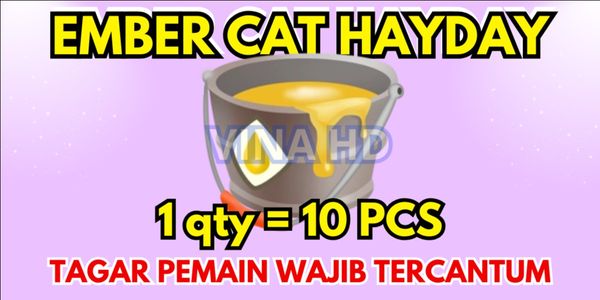 Paint Bucket / Hay Day Yellow Paint Bucket - 10pcs
