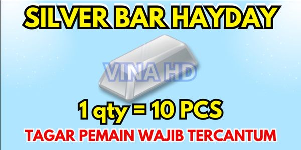 Hay Day Silver Bar / Silver Bar 10pcs