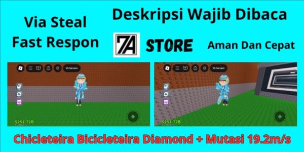 Chicleteira Bicicleteira Diamond + Mutation 19.2m/s (Secret) | Steal A Brainrot