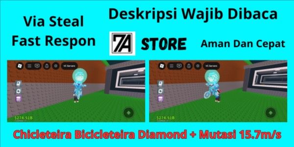 Chicleteira Bicicleteira Diamond + Mutation 15.7m/s (Secret) | Steal A Brainrot