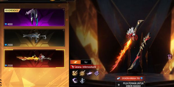 Gift Skin katana Infernoshock