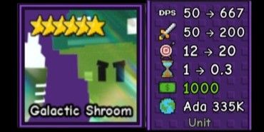 Garden Tower Deffense | Galactic Shroom (6 Stars)