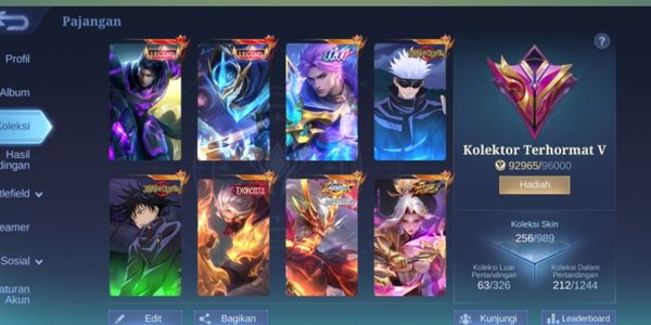 Mobile Legends account Legend Alucard Gusion, |2 JJK |Haya Exorcist| Lesley Aspirant| Hanabi| Moskov All-star Chicken Recall