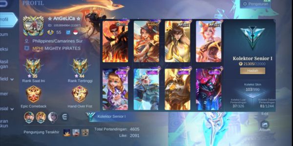 Mobile Legends Account MLBB Account #146