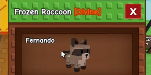 Buy Pets Frozen Raccoon (MUTASI) - Grow A Garden Grow A Garden 3726190 ...