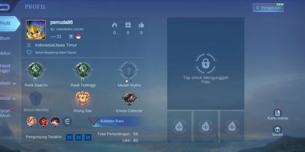 ML smurf account rank epic 4