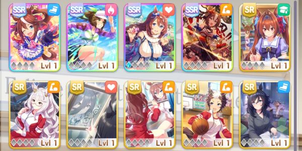 Uma Musume| 4 SSR Super Creek lb-1, Yaeno Muteki, Tokai Teio (Dream big), Ines Fujin, Traine Biwa Hayahide #20
