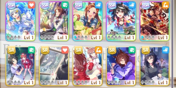 Uma Musume | 5 SSR Kitasan Black, Yaeno Muteki lb-1, Sakura Bakushin O lb-1, Fine Motion, Seiun Sky, 1 SSR Traine Narita Taishin x2 #19