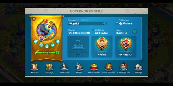31M Power | KVK 2 KD 3754 | VIP 13 | 3 Legendary Equipments | 1.1B Resources | Spender Avatar Border | Good Equipments, Armaments, Tech Research #231