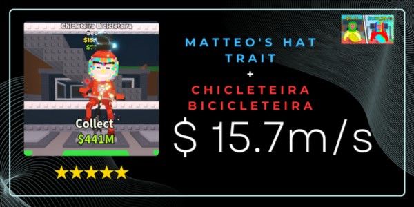 CHICLETEIRA BICICLETEIRA 15.7M/S