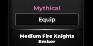 Ember อัศวินไฟ ขนาดกลาง