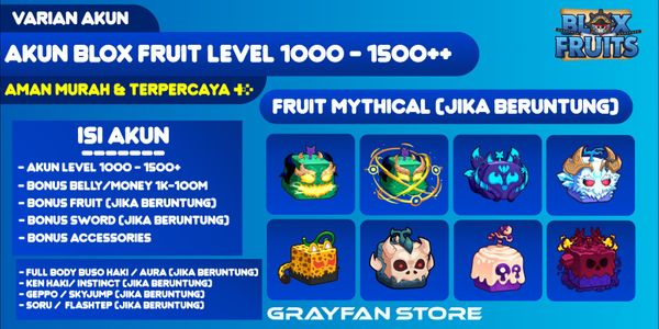 Blox Fruit Account LEVEL 1000