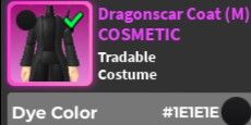 Dragonscar Outfit Male 1E (BLACK)