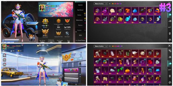 #3 | X-Suit Galadria ★1 | M416 Roaring Immolation L4 | AMR Onyx Guard L3 | Kar98k Thornmaker L2 | Goldensands