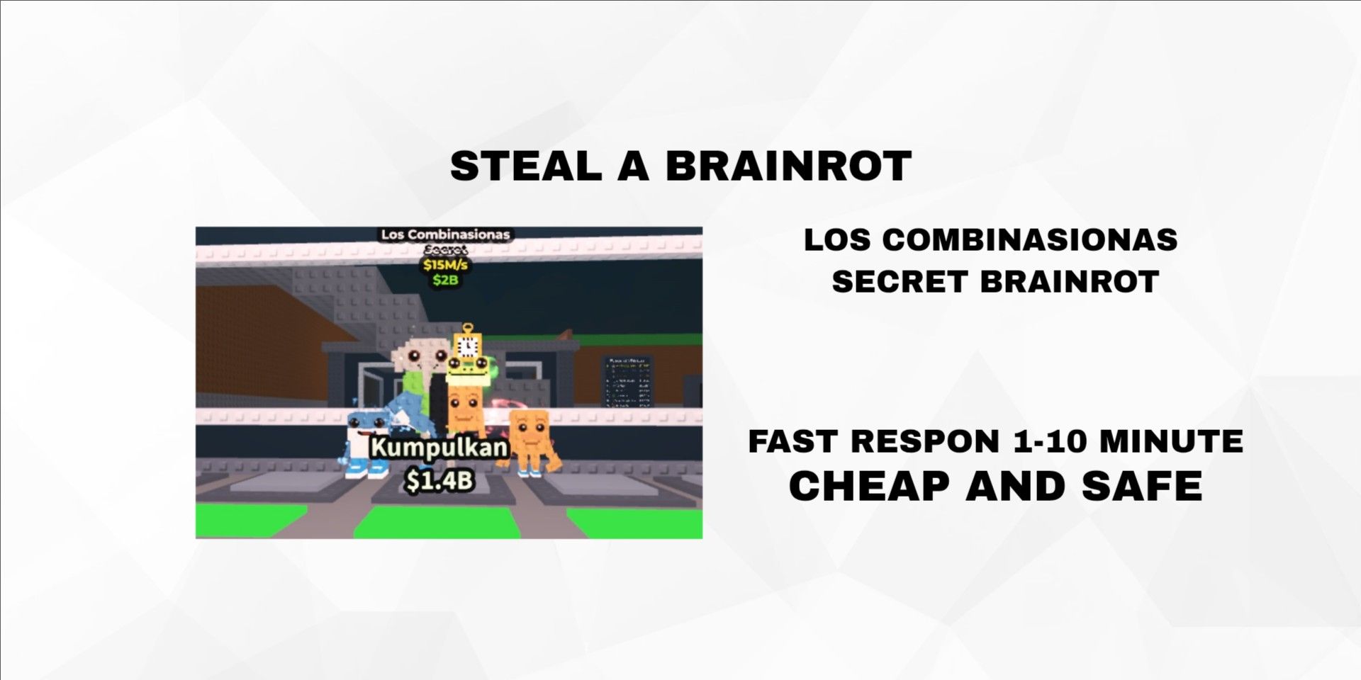 Steal A Brainrot Roblox - Lotto Combinazioni!!! La Grande Combinassion - Consegna Veloce