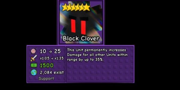 Garden Tower Deffense | Black Clover (6 Stars) Exclusive Units