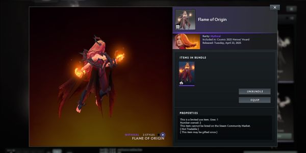 Flame of Origin (Lina set 2025)