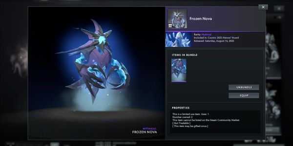 Frozen Nova (Ancient Apparition set 2025)