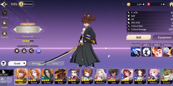 (Seven Knight Re:BIRTH) Akun 4 SSR Biasa