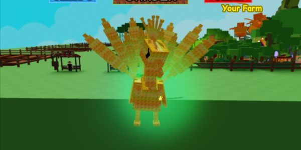 Huge Peacock (Golden)