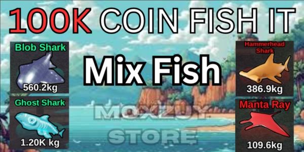 100K Coin Fish It | Via Hiu