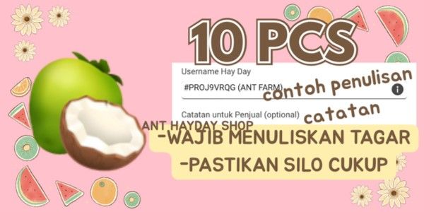 10 pcs Kelapa / Coconut - Crops Hayday